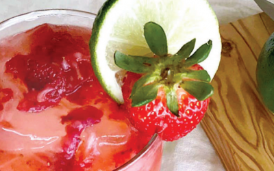 Keto Muddled Strawberry Margarita