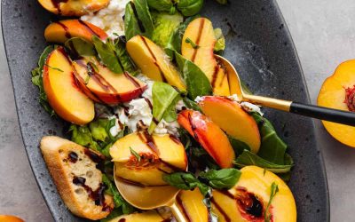 Peach Burrata Salad