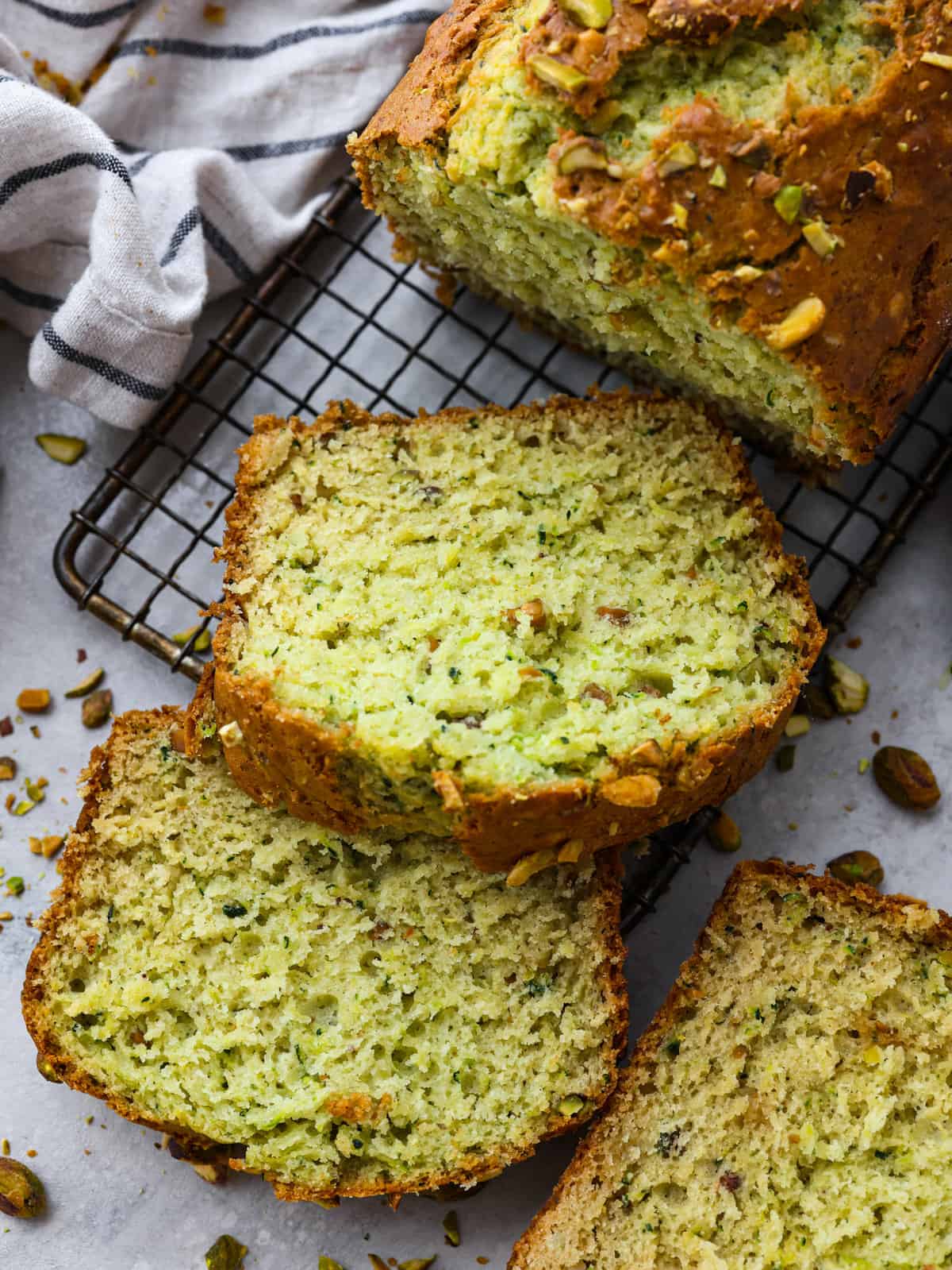 Pistachio Zucchini Bread