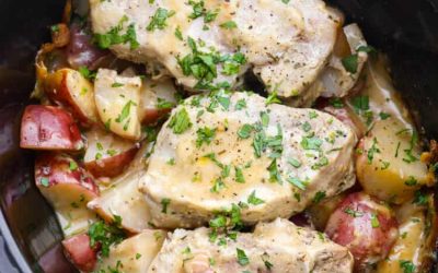 Slow Cooker Creamy Ranch Pork Chops