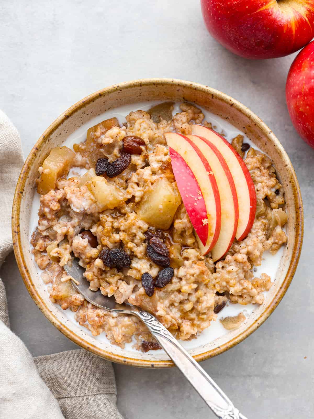 Slow Cooker Cinnamon Apple Oatmeal