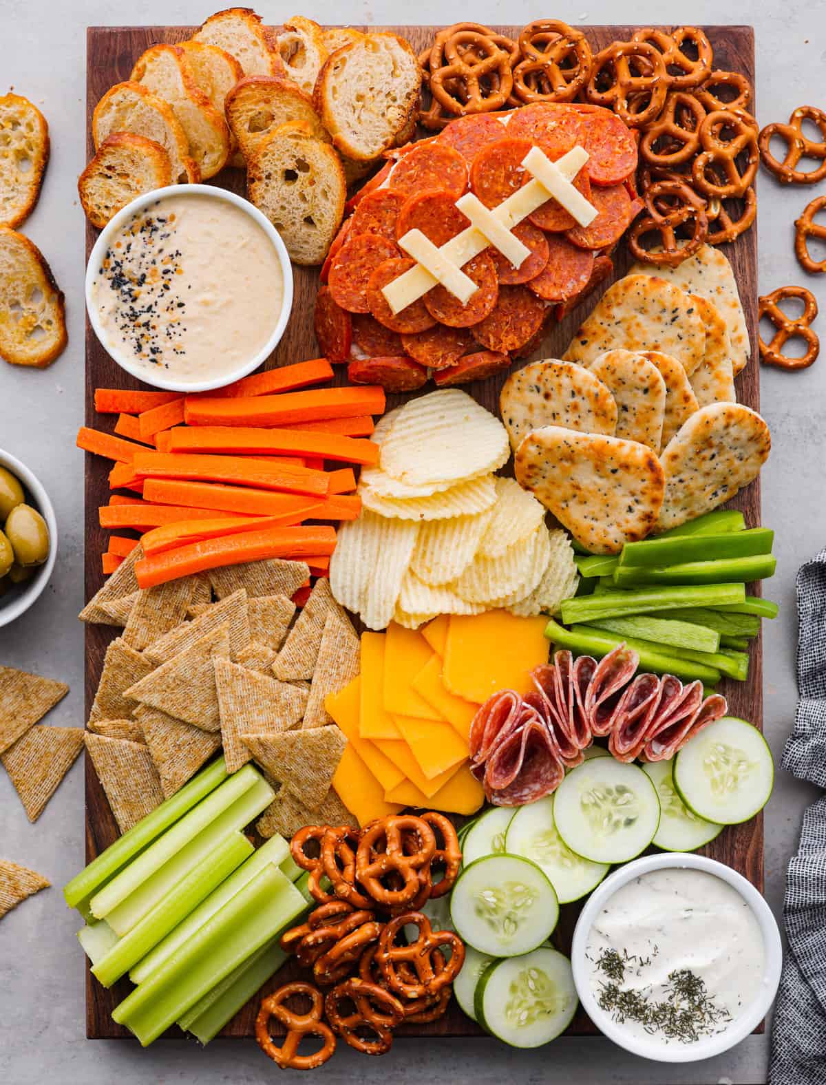 Football Charcuterie Board