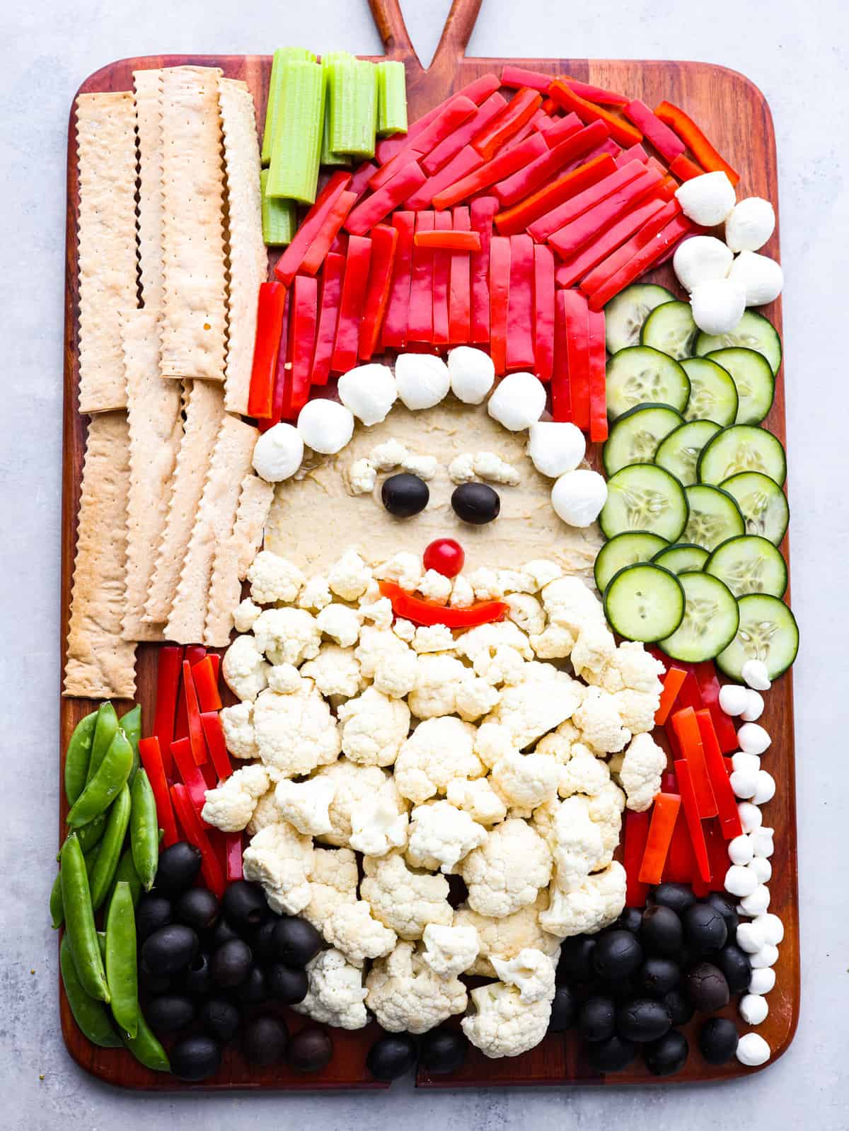 Santa Veggie Tray