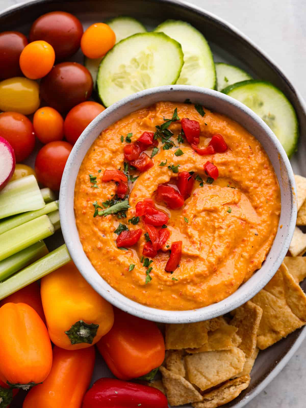 Roasted Red Pepper Hummus