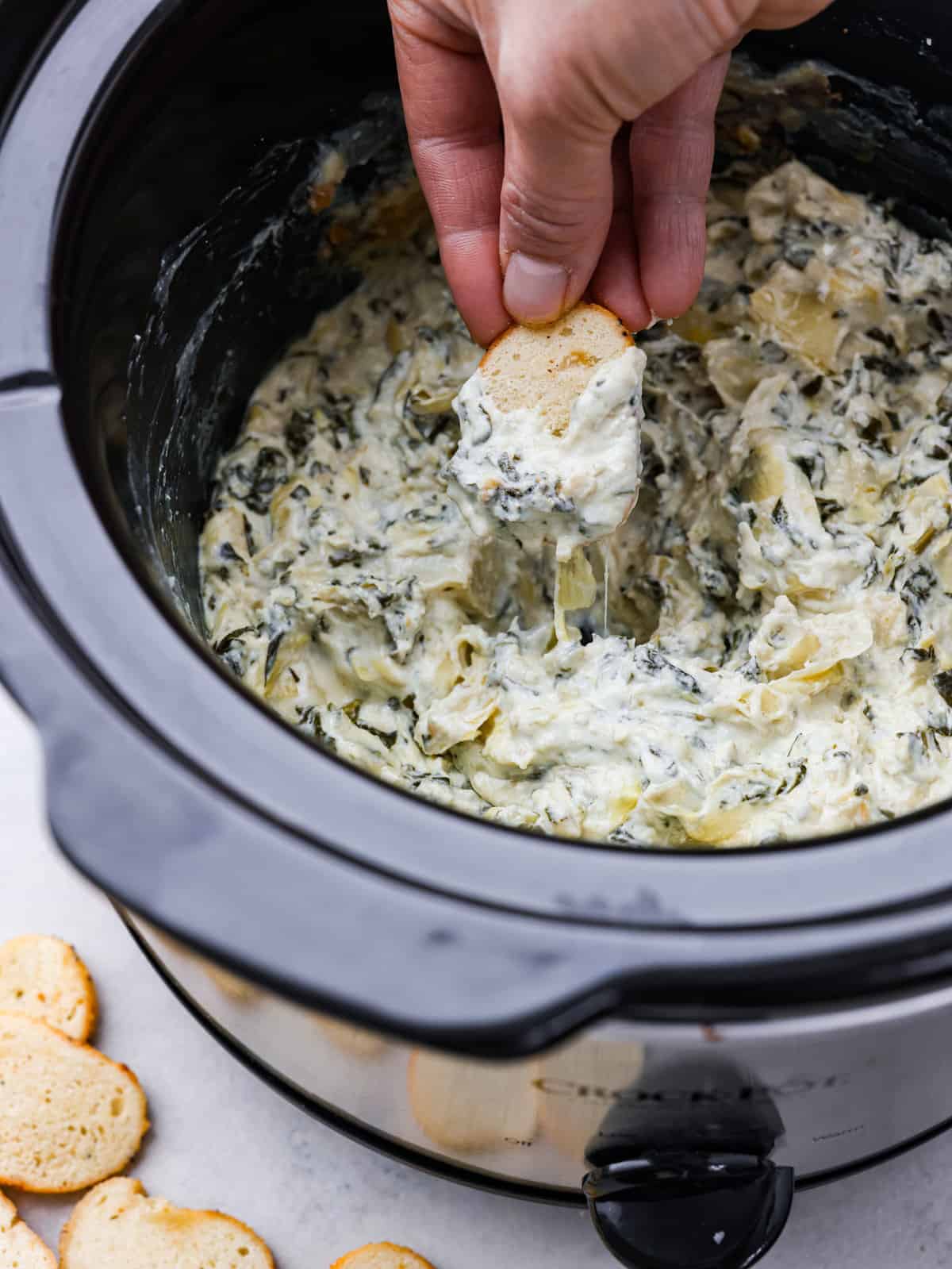 Crockpot Spinach Artichoke Dip