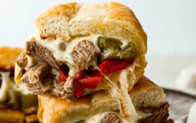Slow Cooker Philly Cheesesteaks