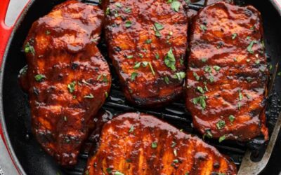 Grilled BBQ Pork Chops