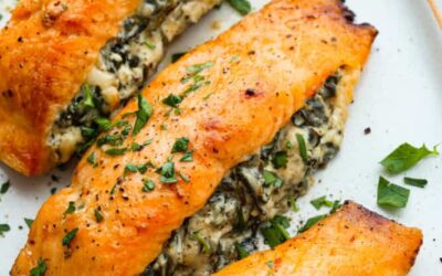 Spinach Stuffed Salmon