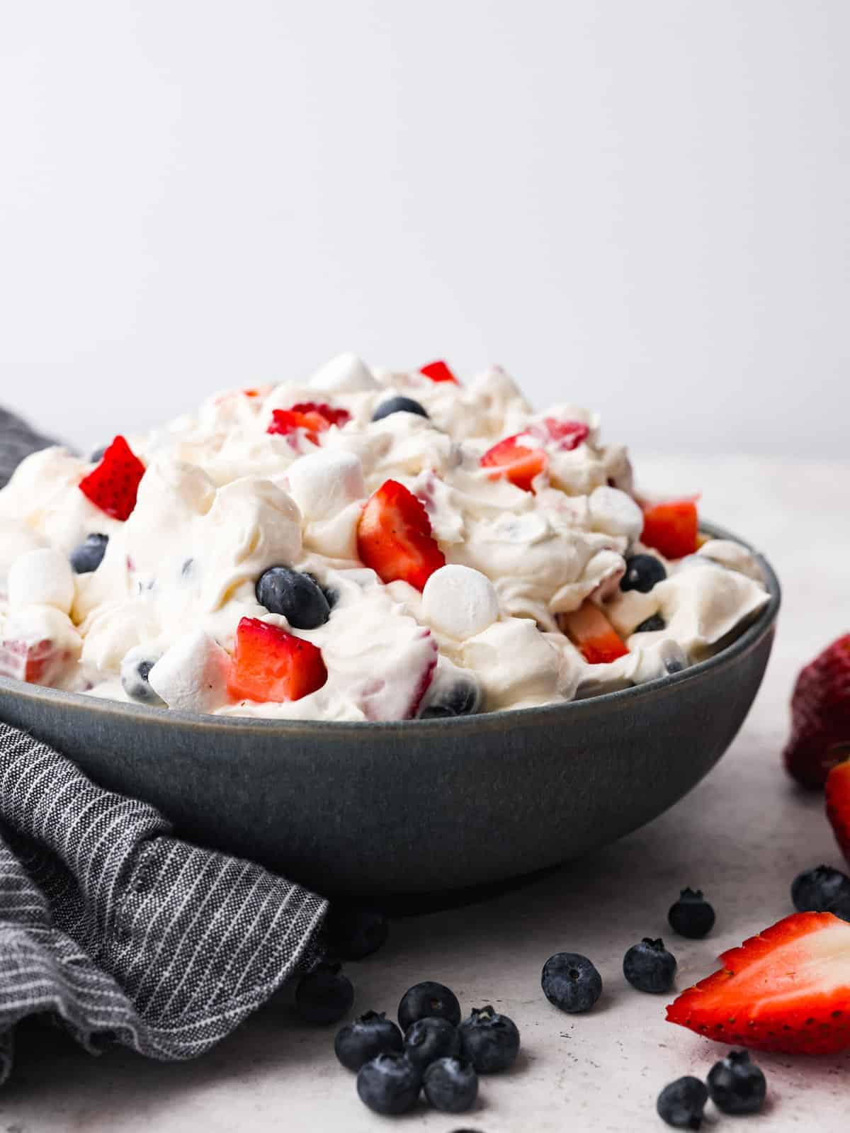 Red White and Blue Cheesecake Salad