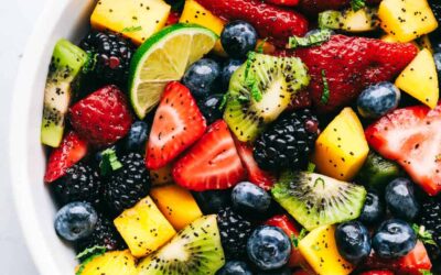 Honey Lime Poppy Seed Fruit Salad