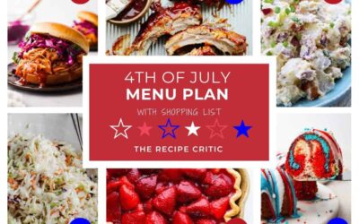 4th of July Menu Plan