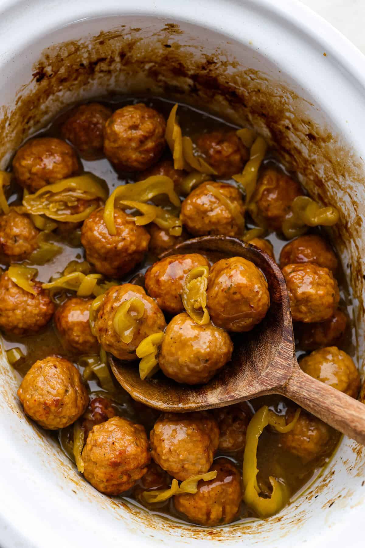 Crockpot Mississippi Meatballs