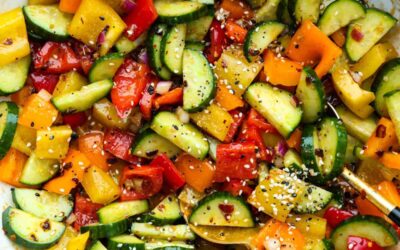 Crunchy Cucumber and Bell Pepper Salad